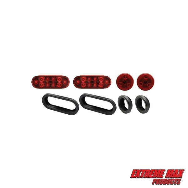 Extreme Max Extreme Max 5001.1362 LED Taillight Kit with Grommets 5001.1362